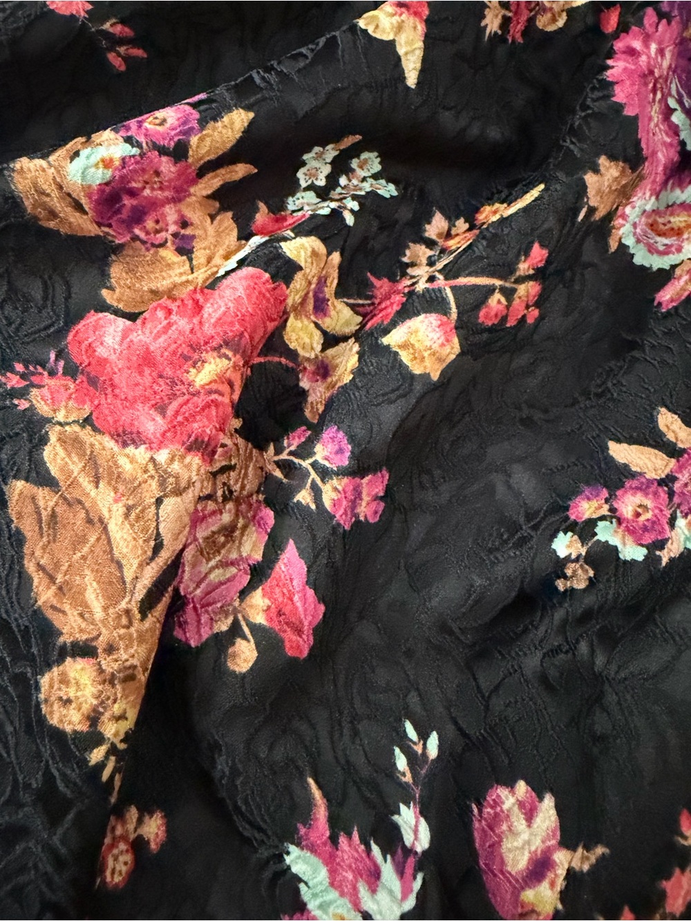 NWT MAEVE The Jacie Floral Jacquard Midi Skirt Black Anthropologie XL - Picture 13 of 15